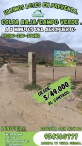 LOTES EN VENTA - COLPA BAJA - HUANUCO