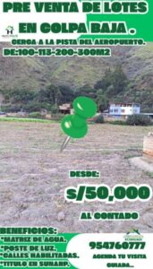 LOTES EN VENTA - COLPA BAJA - HUANUCO
