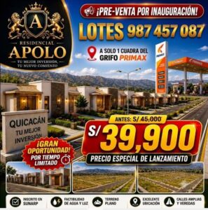 01.02.01 HUANUCO - QUICACAN - TERRENO EN VENTA