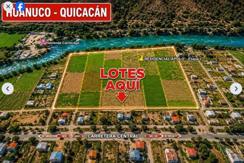 01.02.02 HUANUCO - QUICACAN - TERRENO EN VENTA