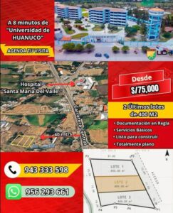 06.02.08 AMARILIS - LA ESPERANZA - TERRENO EN VENTA