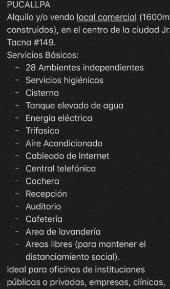03.02.01 PUCALLPA - CALLERIA - HOTEL EN VENTA