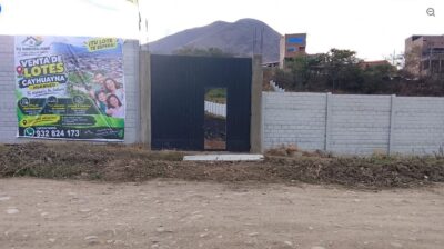 01.03.03 CAYHUAYNA - HUANUCO - TERRENO EN VENTA