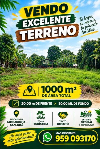 PU 03.04.10 PUCALLPA - YARINACOCHA - TERRENO EN VENTA